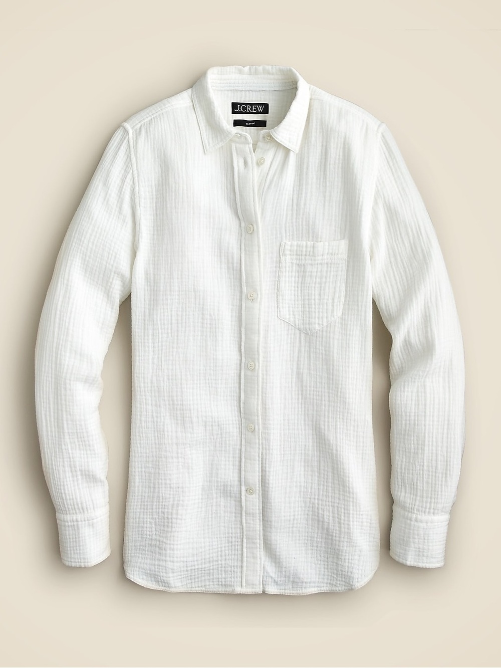 J. Crew Garçon Classic Double Gauze Shirt White Size 00